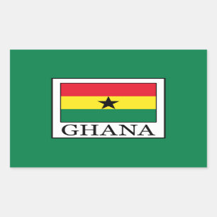 Sticker Rectangulaire Ghana