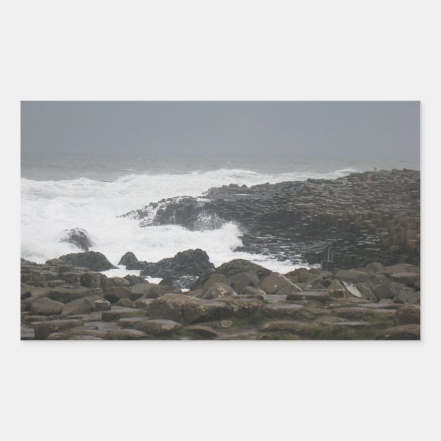 Sticker Rectangulaire Giants Causeway, Irlande du Nord (Devant)