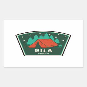 Sticker Rectangulaire Gila Wilderness Nouveau-Mexique Camping