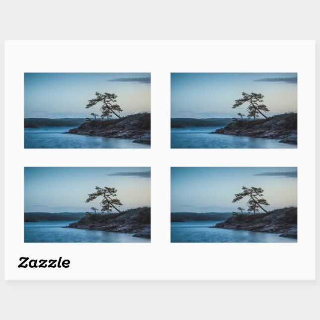 Sticker Rectangulaire Glaskogen Suède (Feuille)