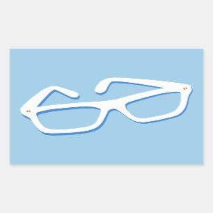Sticker Rectangulaire Glasses de Cool