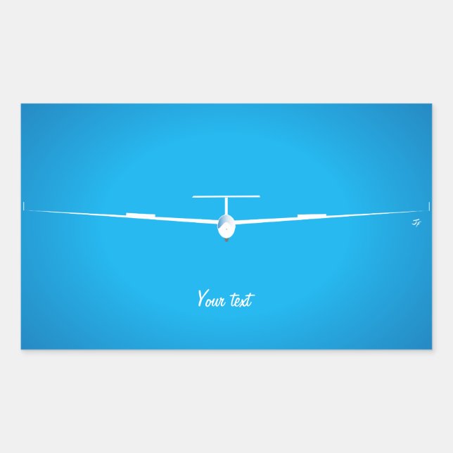 Sticker Rectangulaire Glider (Devant)