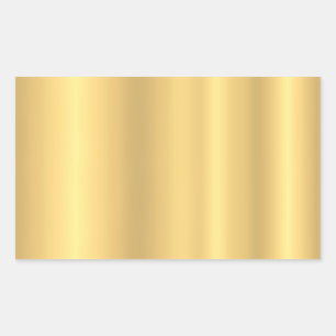 Sticker Rectangulaire Gold Look Ajouter votre texte Elegant Blank Modèle