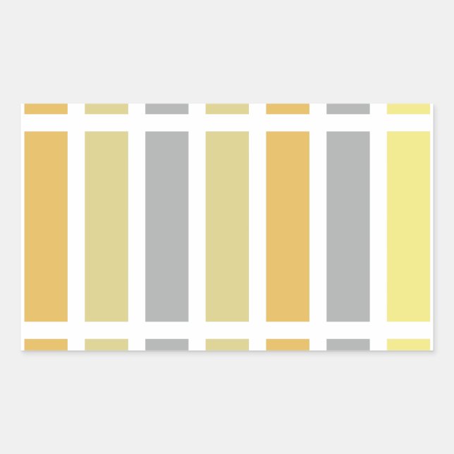 Sticker Rectangulaire Gold Silver Bronze Metal Hues (Devant)