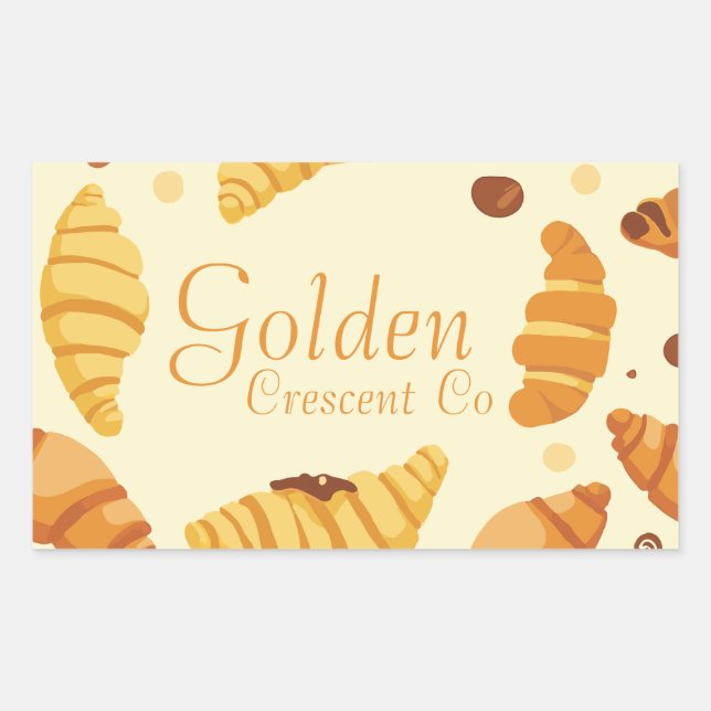 Sticker Rectangulaire Golden Crescent Co (Devant)