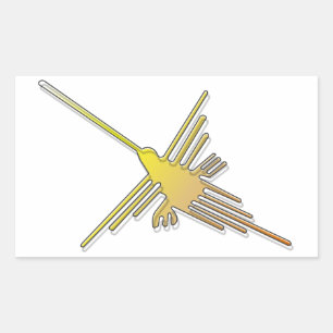 Sticker Rectangulaire Golden Nazca
