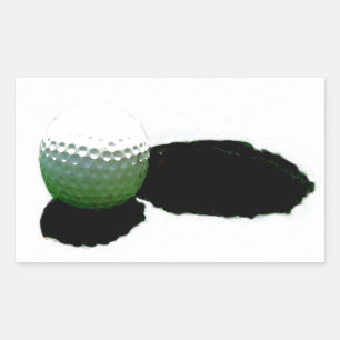 Sticker Rectangulaire Golf Ball & Hole