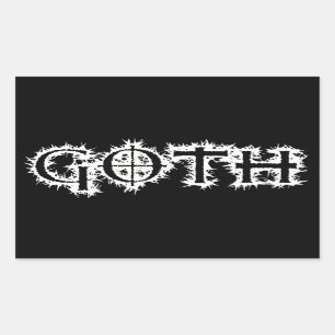 Sticker Rectangulaire Goth