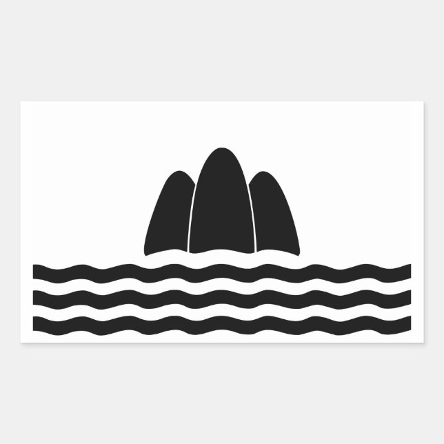 Sticker Rectangulaire Gozo Malte drapeau région île province symbole (Devant)