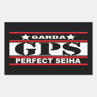 STICKER RECTANGULAIRE GPS