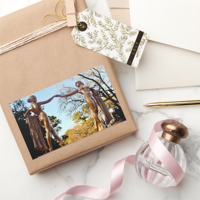 Sticker Rectangulaire Graceful Dancers by Shirley Taylor (Cadeaux)