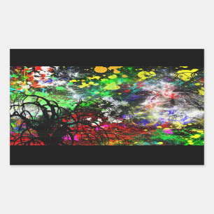 Sticker Rectangulaire Graffiti Brick Wall