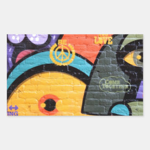 Sticker Rectangulaire Graffiti urbain