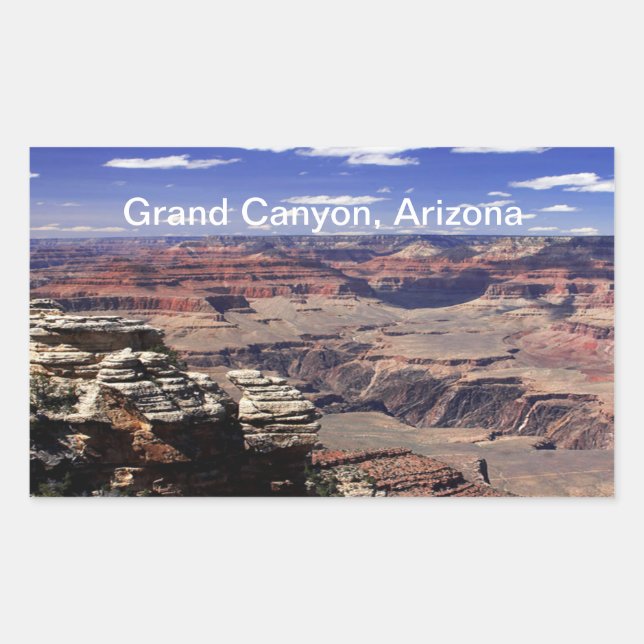 Sticker Rectangulaire Grand Canyon, Arizona (Devant)