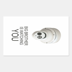 Sticker Rectangulaire Grand frère vous regarde