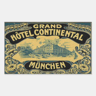 Sticker Rectangulaire Grand Hotel Continental Munchen