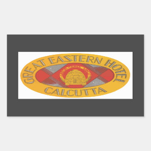 Sticker Rectangulaire Grand hôtel oriental Calcutta, cru