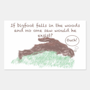 Sticker Rectangulaire Grand pied