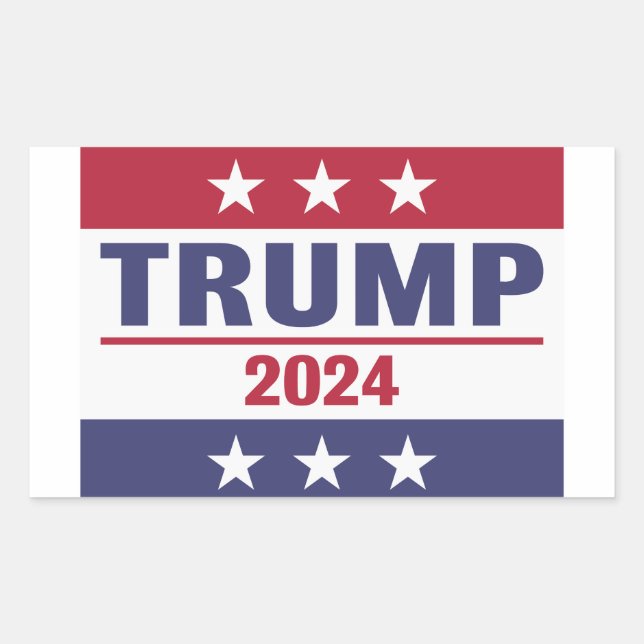 Sticker Rectangulaire Grand Trump 2024 (Devant)