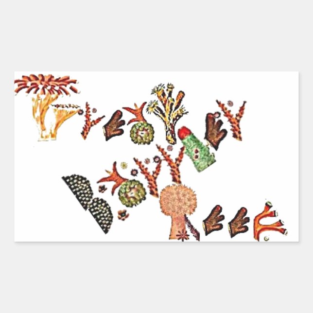 Sticker Rectangulaire Grande Barrière De Corail, (Devant)