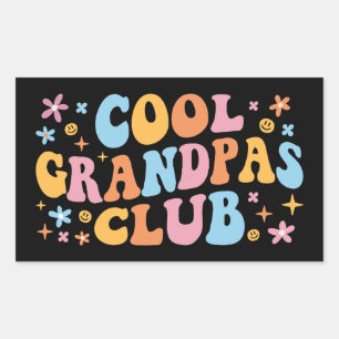 Sticker Rectangulaire Grandpas Club cool III