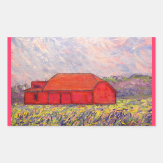 Sticker Rectangulaire grange avec iris