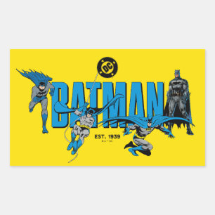 Sticker Rectangulaire Graphisme Batman Légendes Pour Toujours