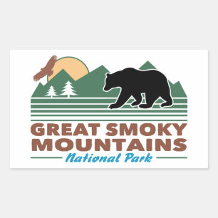 Sticker Rectangulaire Great Smoky Mountains