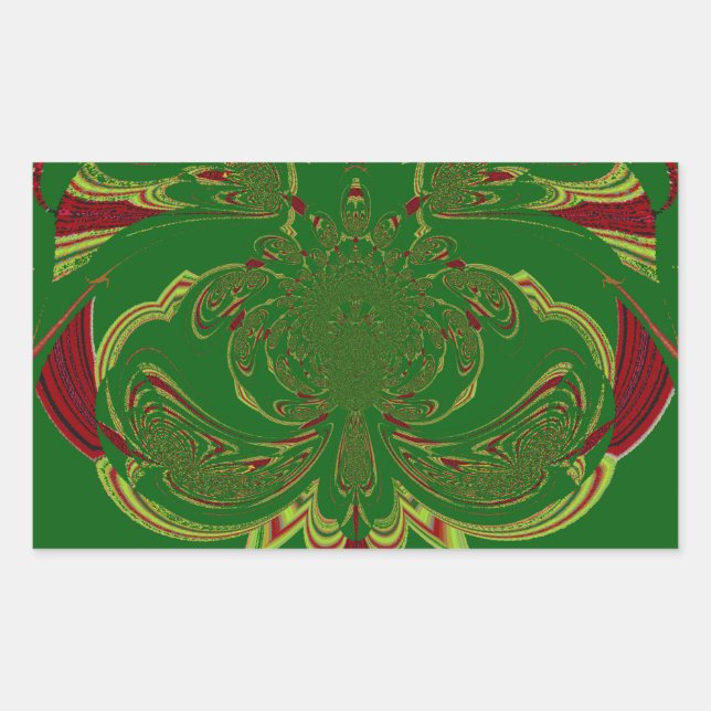 Sticker Rectangulaire Green Crown (Devant)