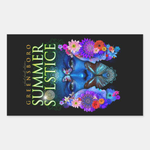 Sticker Rectangulaire Greensboro Summer Solstice Festival 2021 Keepsaké