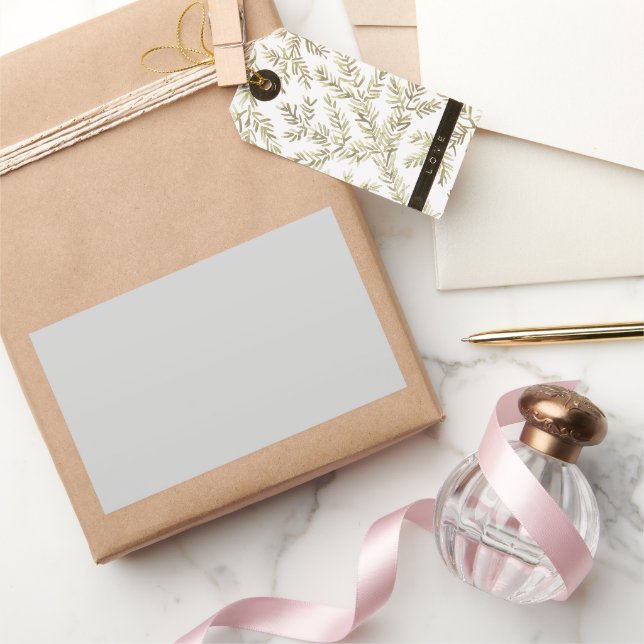 Sticker Rectangulaire gris clair (Cadeaux)