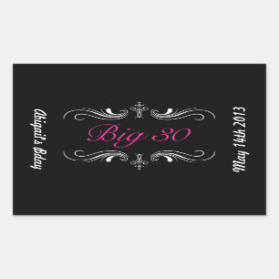 Sticker Rectangulaire Gros 30