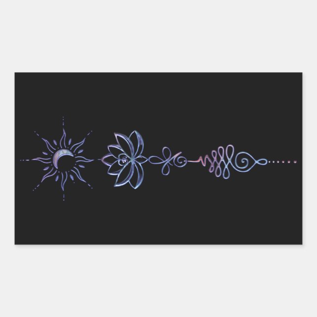 Sticker Rectangulaire Groupe Gradient Unalome  (Devant)
