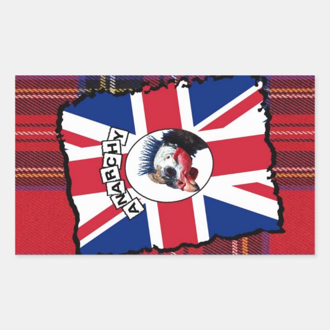 Sticker Rectangulaire Guineafowl punk (Devant)