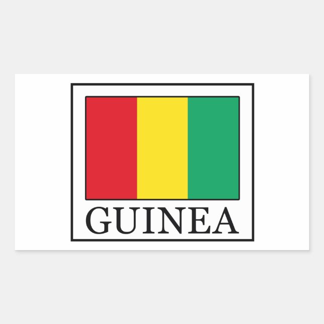 Sticker Rectangulaire Guinée (Devant)