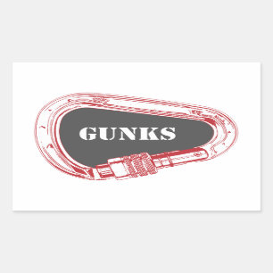 Sticker Rectangulaire Gunks Escalade carabiner
