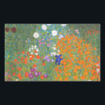 Sticker Rectangulaire Gustav Klimt Fleur Jardin Cottage Nature<br><div class="desc">Un beau tableau de jardin - c'est un tableau classique de Gustav Klimt,  appelé Cottage Garden,  ou Bauergarten,  1907,  qui est un gros plan d'un jardin fleuri,  un tableau floral coloré.</div>