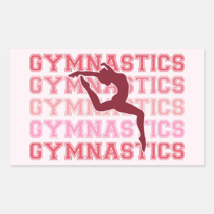 Sticker Rectangulaire Gymnastique inspirée
