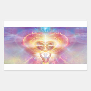 Sticker Rectangulaire H120-Coeur en feu