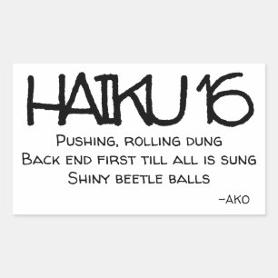 STICKER RECTANGULAIRE HAIKU 16