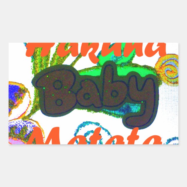 Sticker Rectangulaire Hakuna Matata Baby.png (Devant)