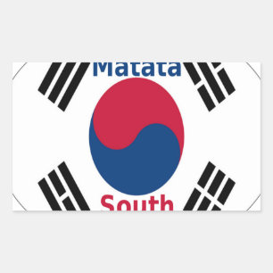 Sticker Rectangulaire Hakuna Matata Corée du Sud Art Imprimer/Graphique