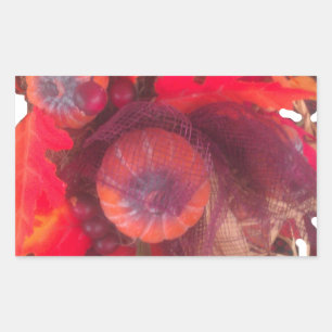 Sticker Rectangulaire Hakuna Matata Pumkin spécial Panier de fruits cade