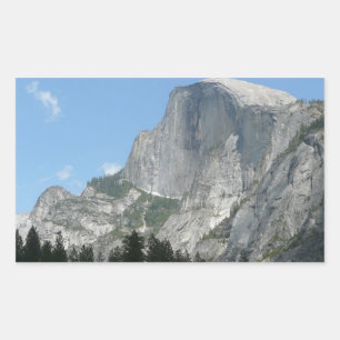 Sticker Rectangulaire Half Dome vu de côté dans le parc national de Yose