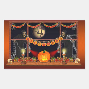 Sticker Rectangulaire Halloween