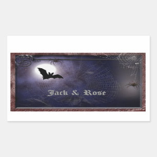 Sticker Rectangulaire Halloween/petit modèle gothique d'autocollant