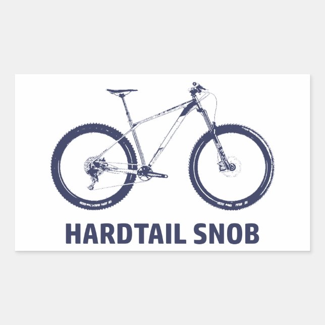 Sticker Rectangulaire Hardtail Snob (Devant)