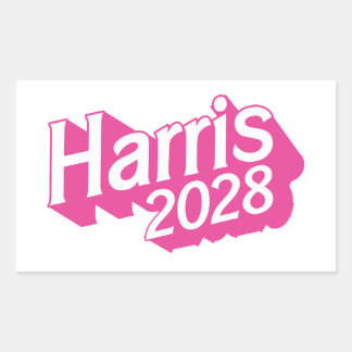 Sticker Rectangulaire Harris 2028 rose