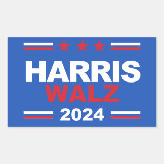 Sticker Rectangulaire Harris Walz 2024