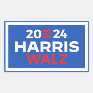 Sticker Rectangulaire Harris Walz 2024